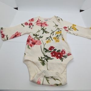 Old navy 0-3 month floral body suit